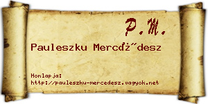 Pauleszku Mercédesz névjegykártya